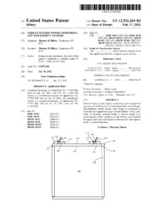 US patent document with schematic diagram