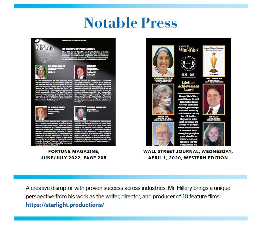 Notable press clippings and magazine features